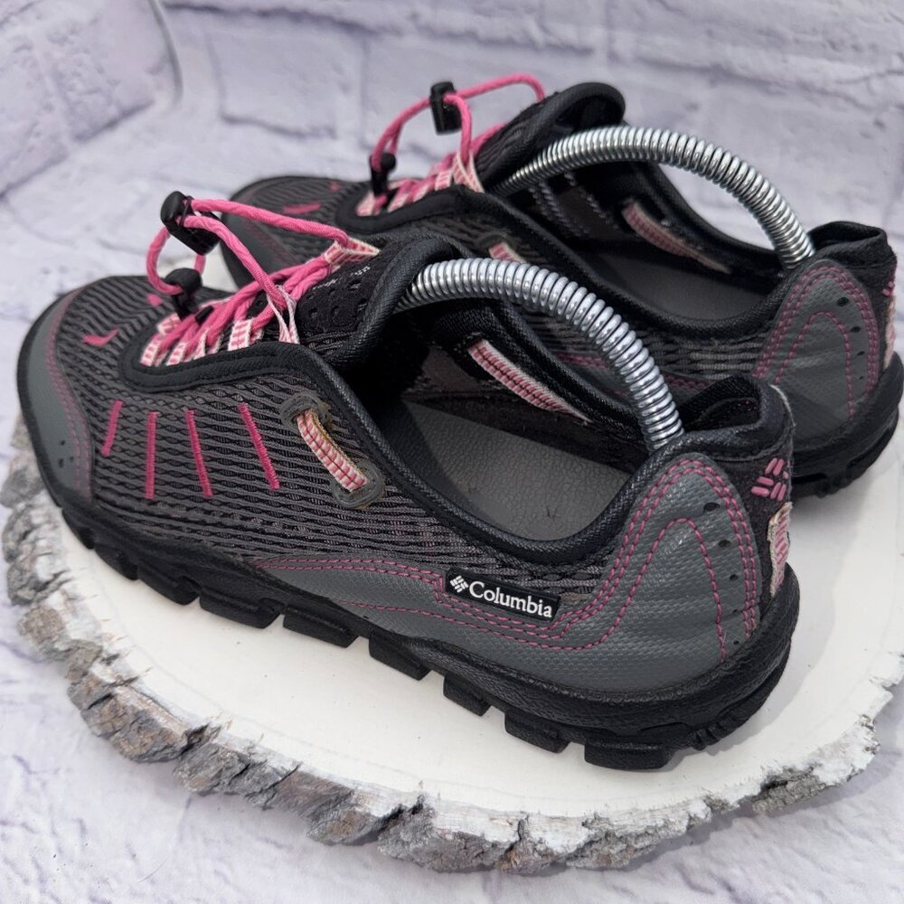 COLUMBIA Cruzado Women's Mesh Water Hiking Shoes Sneakers Size 7 Gray Pink - Picture 8 of 13